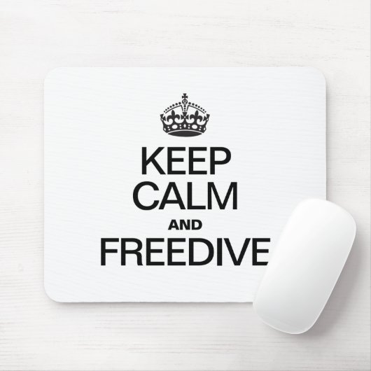 CALM UND FREEDIVE behalten Mousepad (Mit Mouse)