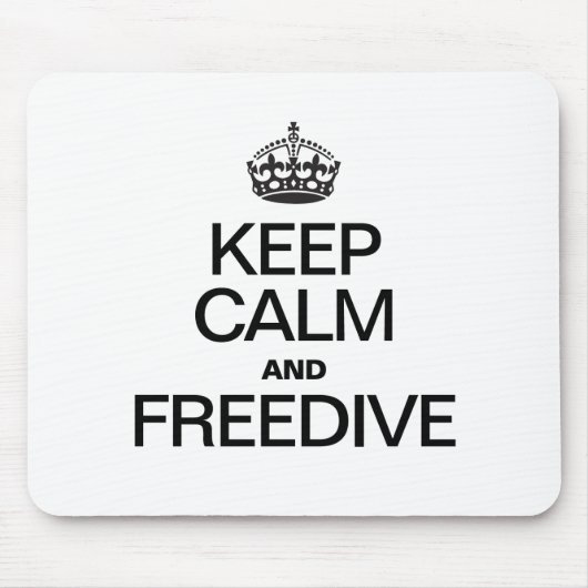 CALM UND FREEDIVE behalten Mousepad (Vorne)