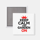 CALM UND GARTEN behalten Magnet (Vorderseite/Rückseite)