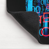 Calm und Geek auf Binärkode behalten Mousepad (Ecke)