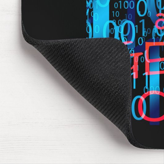 Calm und Geek auf Binärkode behalten Mousepad (Ecke)