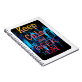 Calm und Geek auf Binärkode behalten Notizblock (Rechte Seite)