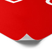 CALM UND GETRÄNK behalten Poster (Ecke)