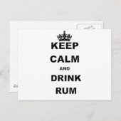 CALM UND GETRÄNKRUM behalten Postkarte (Vorne/Hinten)