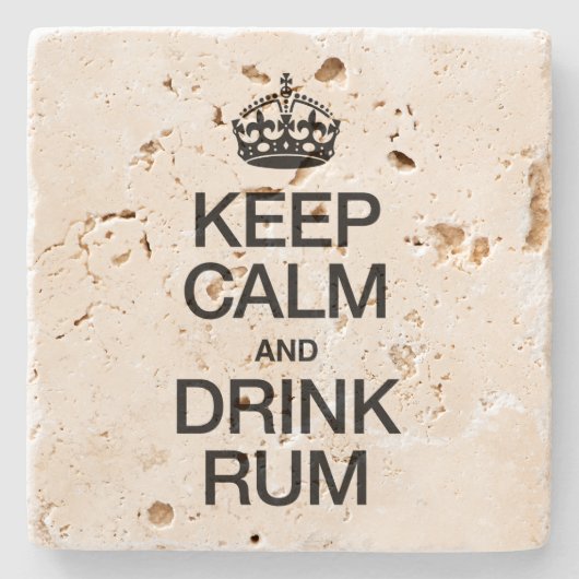 CALM UND GETRÄNKRUM behalten Steinuntersetzer (Vorderseite)