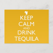 CALM UND GETRÄNKTEQUILA behalten Postkarte (Vorderseite)