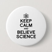 CALM UND GLAUBWISSENSCHAFT behalten Button (Vorderseite)