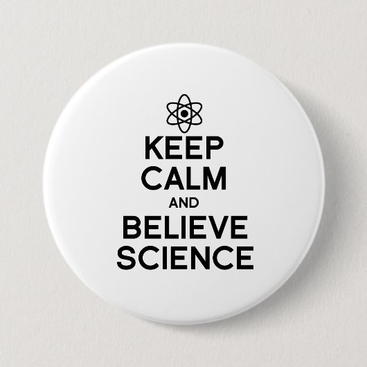 CALM UND GLAUBWISSENSCHAFT behalten Button (Vorderseite)