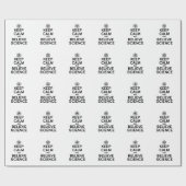 CALM UND GLAUBWISSENSCHAFT behalten Geschenkpapier (Flach)