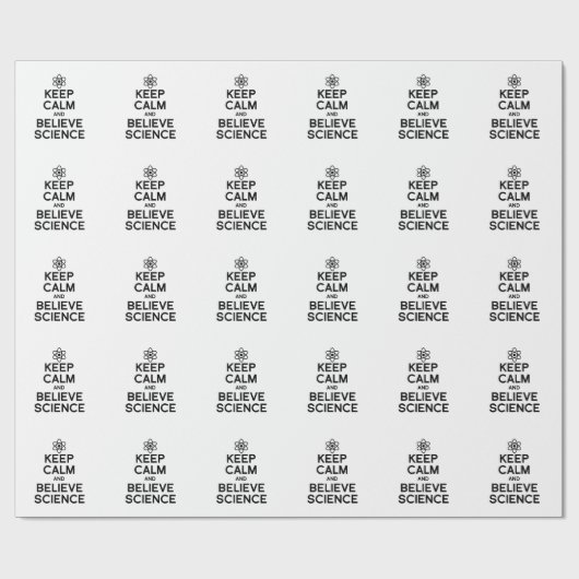 CALM UND GLAUBWISSENSCHAFT behalten Geschenkpapier (Flach)