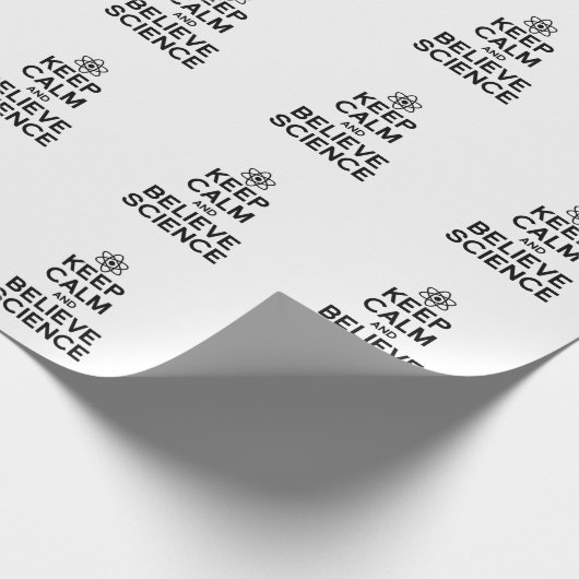 CALM UND GLAUBWISSENSCHAFT behalten Geschenkpapier (Ecke)