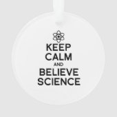 CALM UND GLAUBWISSENSCHAFT behalten Ornament (Rückseite)