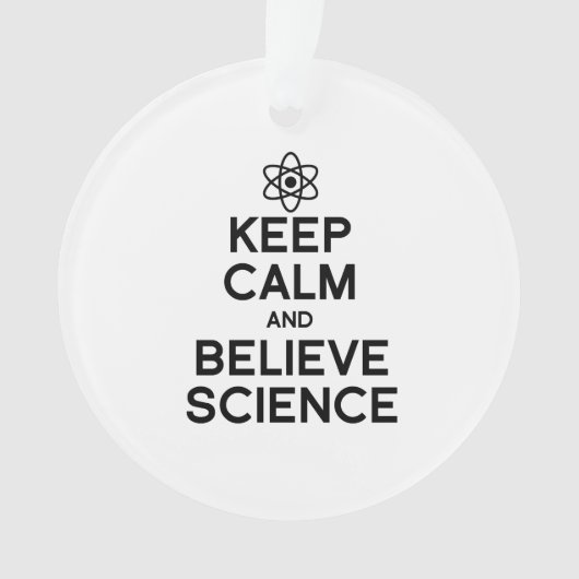 CALM UND GLAUBWISSENSCHAFT behalten Ornament (Vorderseite)
