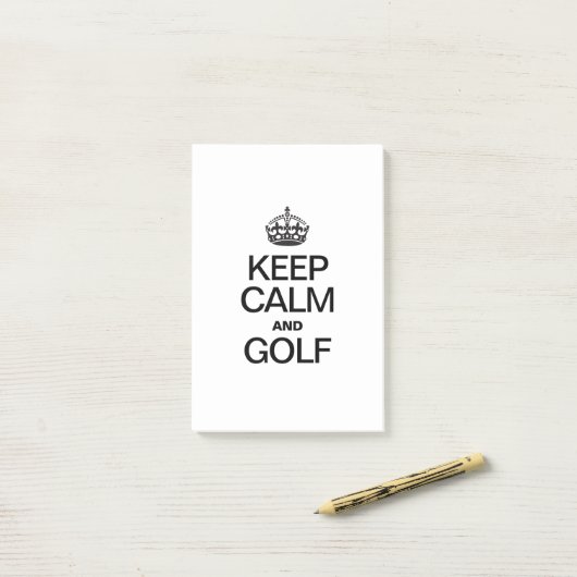 CALM UND GOLF behalten Post-it Klebezettel (Auf Schreibtisch)
