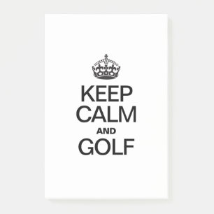CALM UND GOLF behalten Post-it Klebezettel