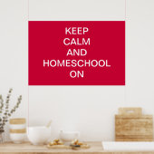CALM UND HOMESCHOOL AUF Print/Poster behalten Poster (Küche)