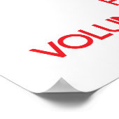 Calm und Hug eines Freiwilligen behalten Poster (Ecke)