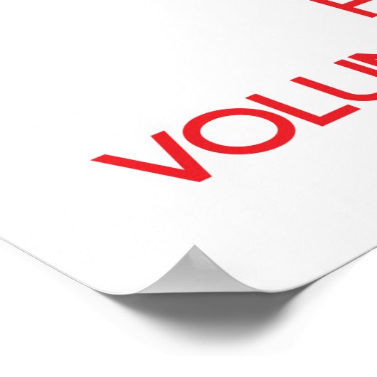 Calm und Hug eines Freiwilligen behalten Poster (Ecke)