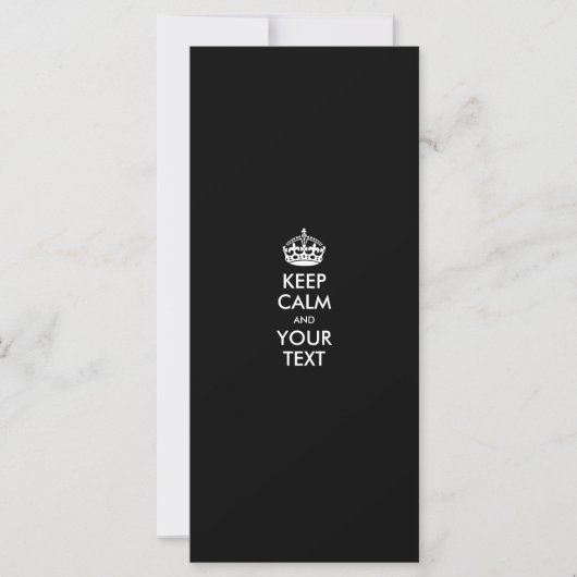 CALM UND IHREN TEXT behalten - Personalisierter TE (Vorderseite)