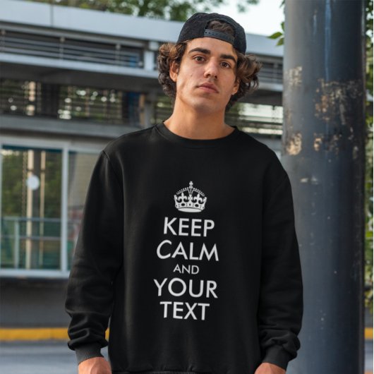 CALM UND IHREN TEXT behalten Sweatshirt