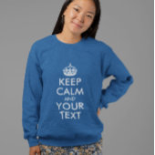 CALM UND IHREN TEXT behalten Sweatshirt