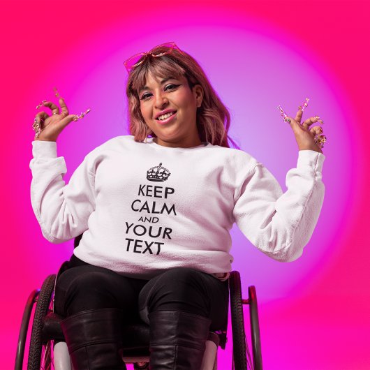 CALM UND IHREN TEXT behalten Sweatshirt