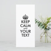 CALM und IHRER TEXT behalten (Stehend Vorderseite)