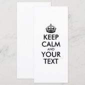 CALM und IHRER TEXT behalten (Vorne/Hinten)