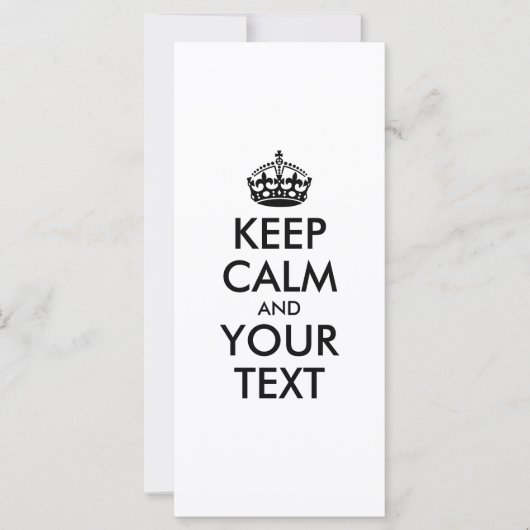 CALM und IHRER TEXT behalten (Vorderseite)
