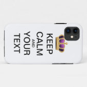 Calm und IHRER TEXT behalten Case-Mate iPhone Hülle (Rückseite (Horizontal))