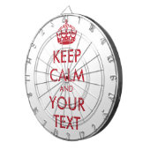 CALM und IHRER TEXT behalten Dartscheibe (Vorderseite rechts)