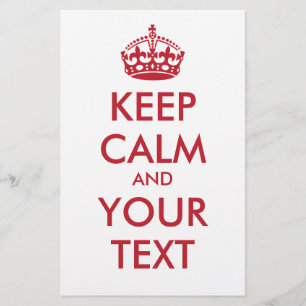 CALM und IHRER TEXT behalten Flyer