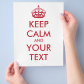 CALM und IHRER TEXT behalten Flyer (Hand)