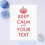 CALM und IHRER TEXT behalten Flyer (Einzeln)