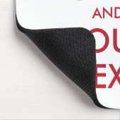 CALM und IHRER TEXT behalten Mousepad (Ecke)