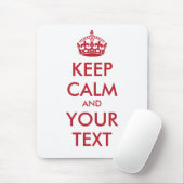 CALM und IHRER TEXT behalten Mousepad (Mit Mouse)