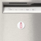 CALM und IHRER TEXT behalten - personalisierter Te Magnet (In Situ (Geschirrspüler))