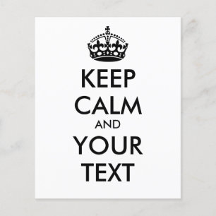 CALM und IHRER TEXT behalten - schwarz