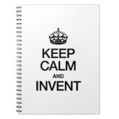 CALM UND INVENT behalten Notizblock (Vorderseite)