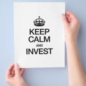 CALM UND INVESTITIONEN behalten Flyer (Hand)