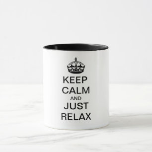 CALM und JUST RELAX behalten - personalisierter Te Tasse