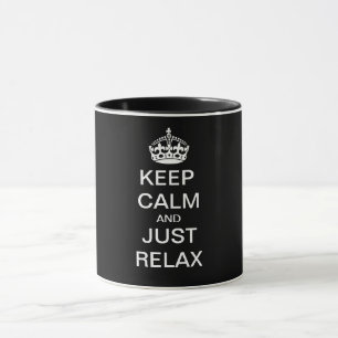 CALM und JUST RELAX behalten - personalisierter Te Tasse
