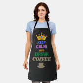 CALM UND KAFFEE behalten Schürze (Getragen)
