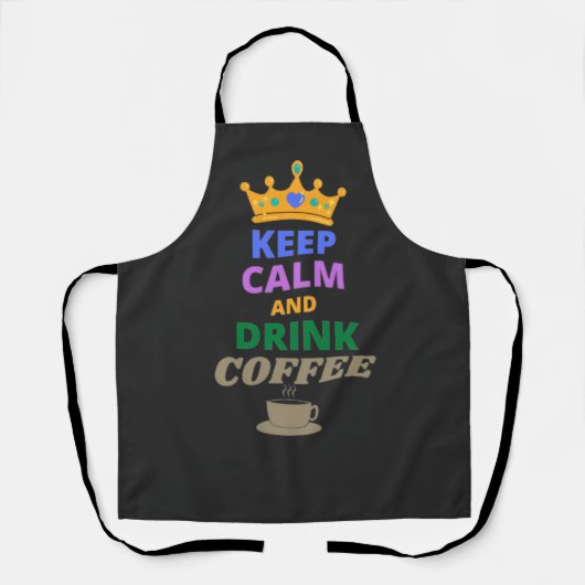 CALM UND KAFFEE behalten Schürze (Vorderseite)