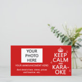 Calm und Karaoke behalten (Farbe anpassen) Ankündigung (Stehend Vorderseite)