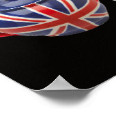 "CALM UND KITTY ON BEHALTEN" ,RED TARTAN,CAT TEE-P POSTER (Ecke)