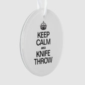 CALM UND KNIFE behalten Ornament (Vorderseite)