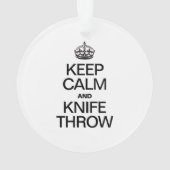CALM UND KNIFE behalten Ornament (Rückseite)