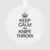 CALM UND KNIFE behalten Ornament (Vorderseite)