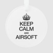 CALM UND LUFTFAHRT behalten Ornament (Rückseite)